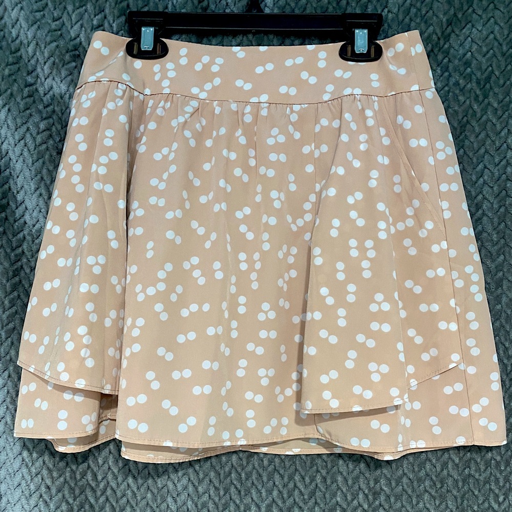Forever 21 - Peachy Polka Dot Skirt - Small